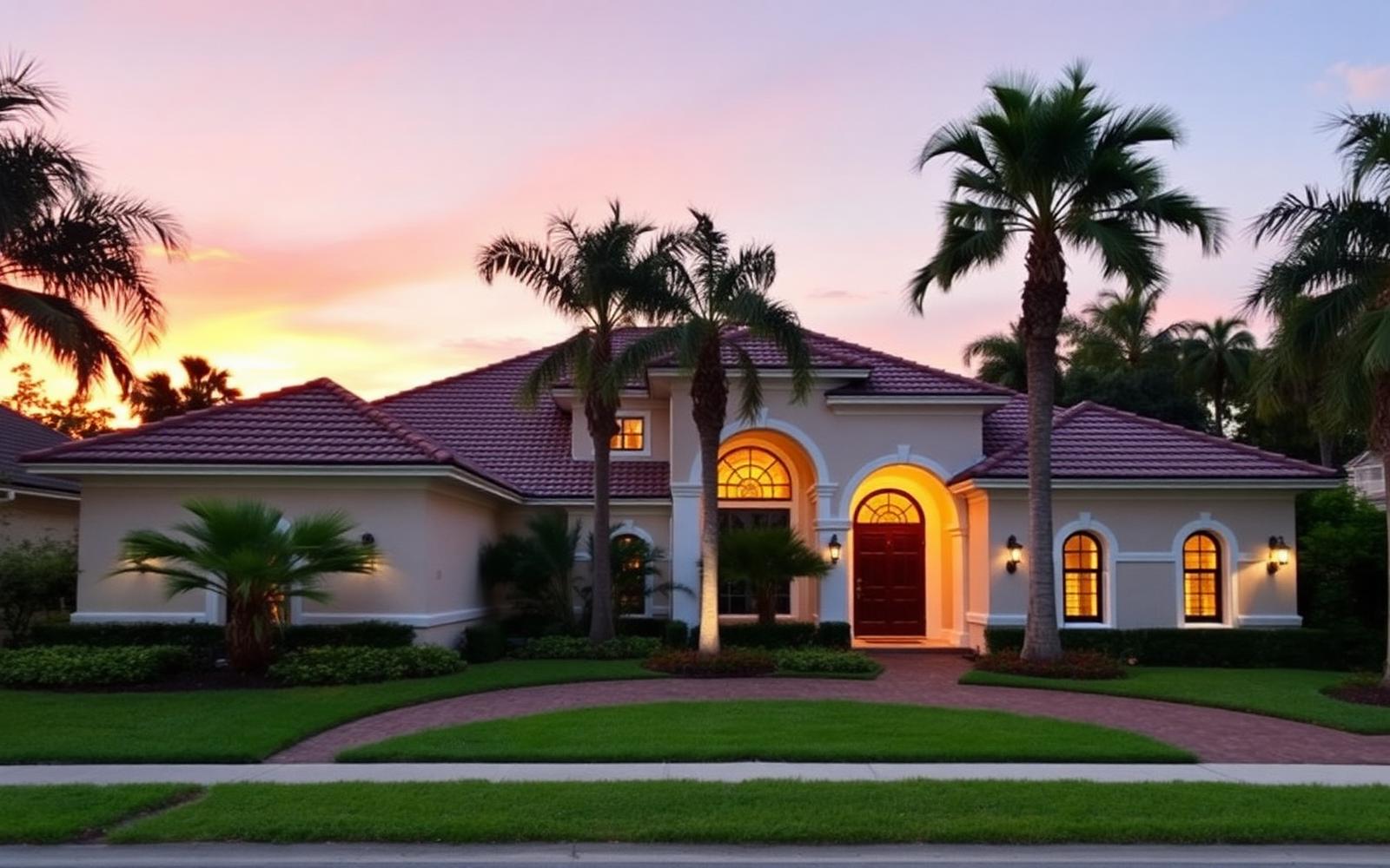 Florida home exterior — illustrative